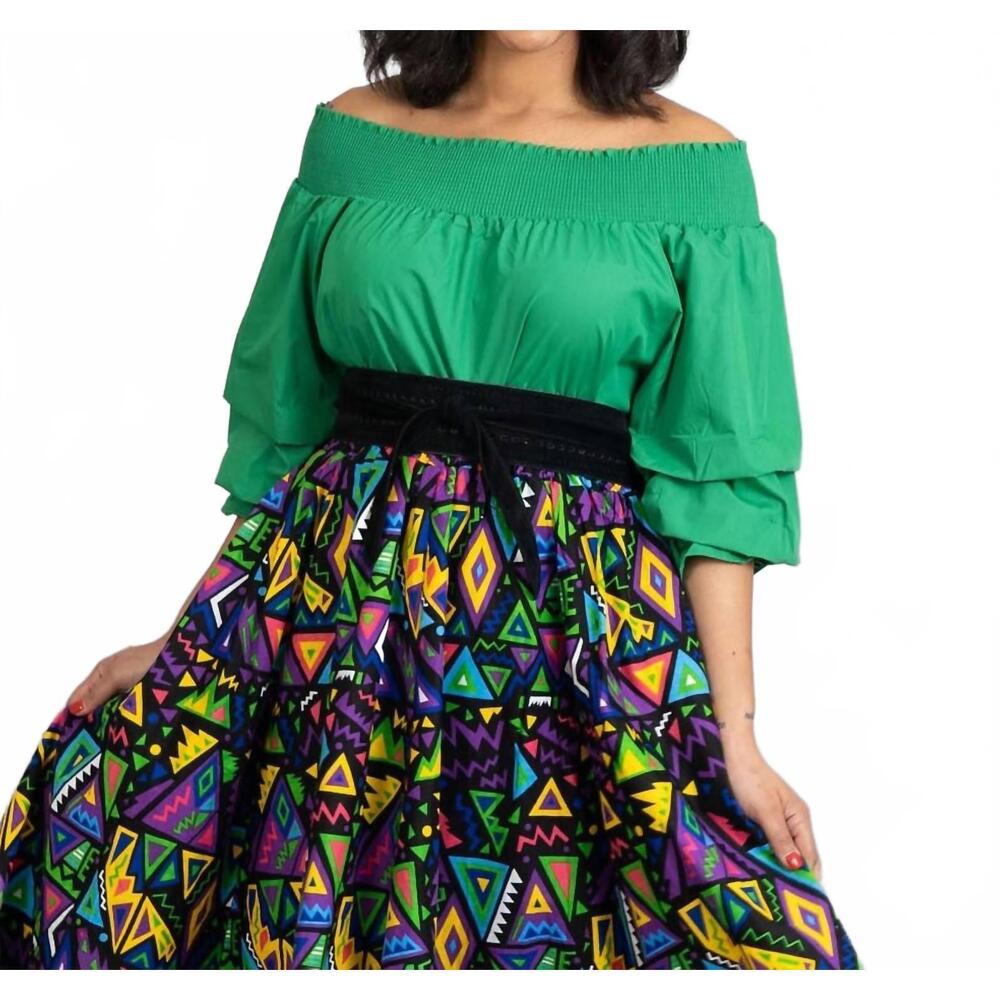 NEW KARA CHIC radiant off shoulder top in olive